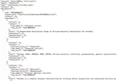 Auto-CORPus: A Natural Language Processing Tool for Standardizing and Reusing Biomedical Literature